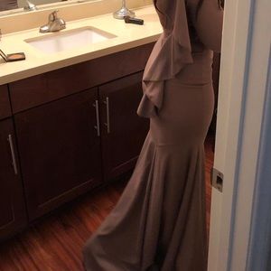 Beautiful prom or evening wear .